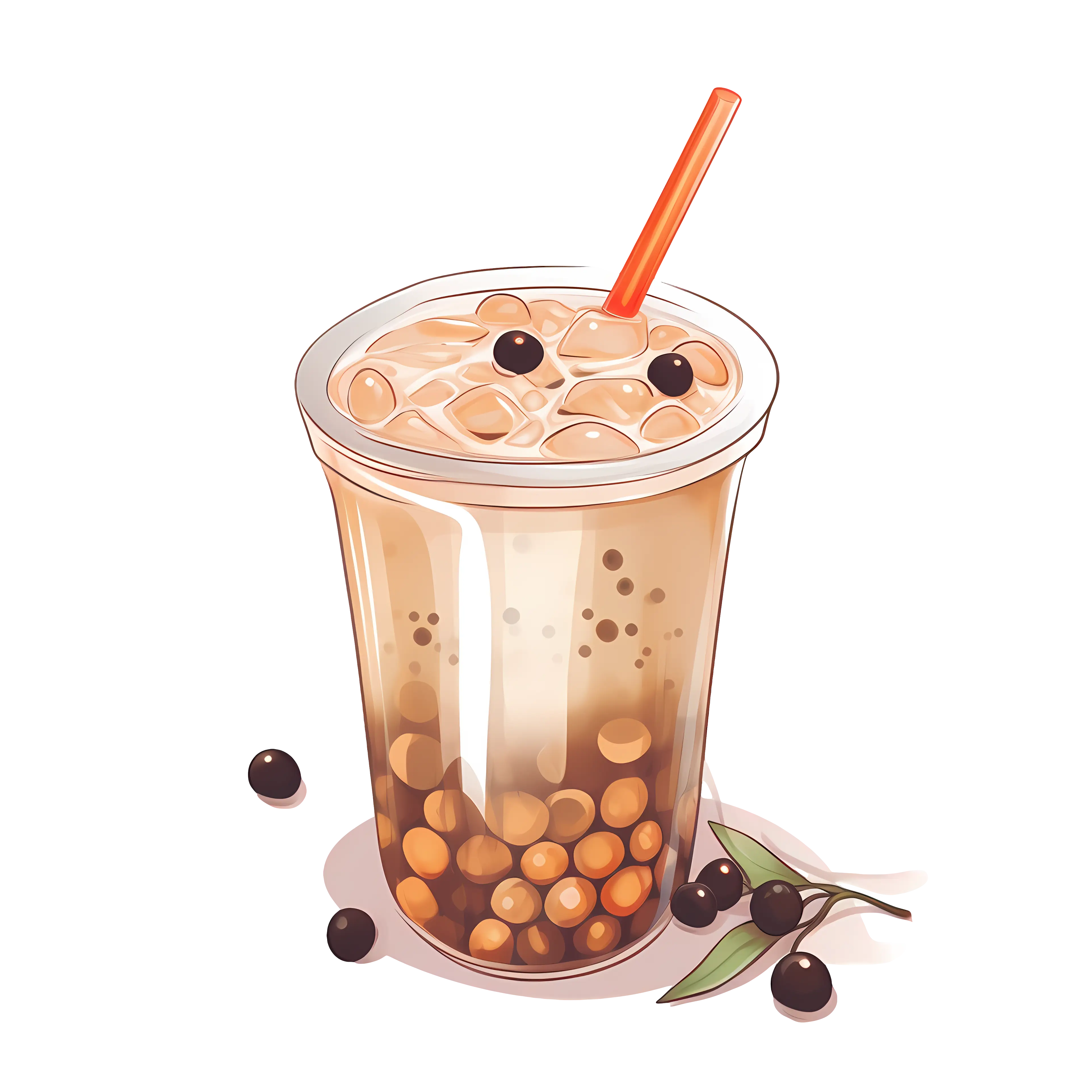 Delicious Bubble Tea Illustration