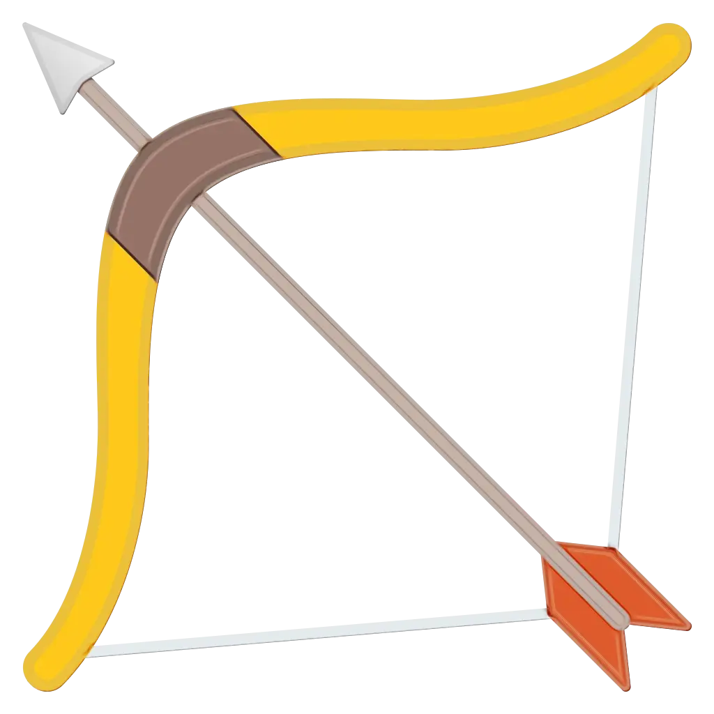 Yellow Bow and Arrow