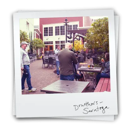 Outdoor Cafe Scene at Druthers Saratoga