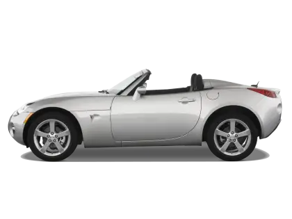 Silver Convertible Car Side Profile