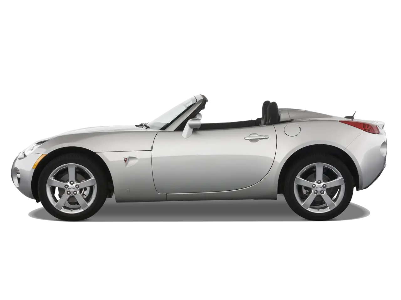 Silver Convertible Car Side Profile