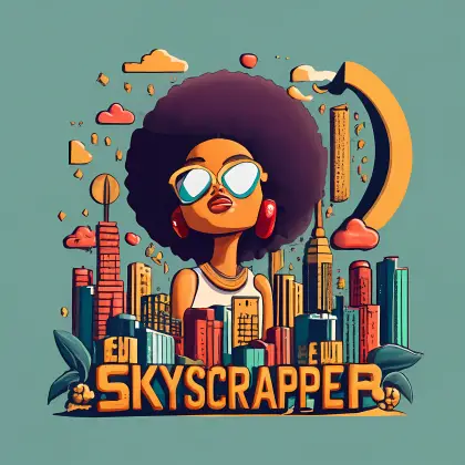 Skyscraper Day with Stylish Woman