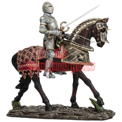 Medieval Knight on Horseback Art
