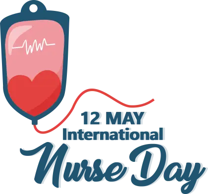 IV Bag and Heart for International Nurse Day