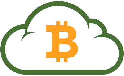 Bitcoin Cloud Logo Illustration