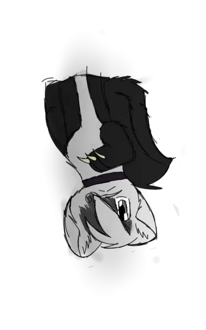 Upside Down Cartoon Bat