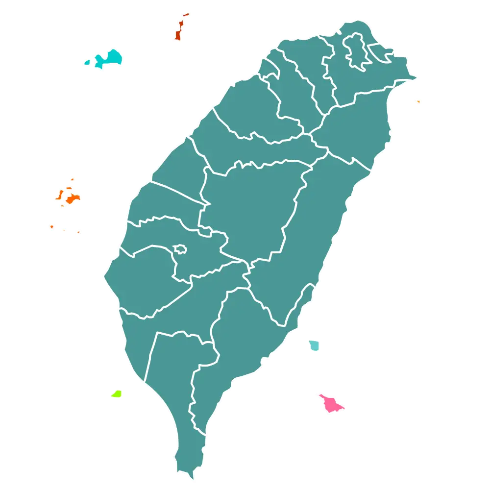 Map of Taiwan