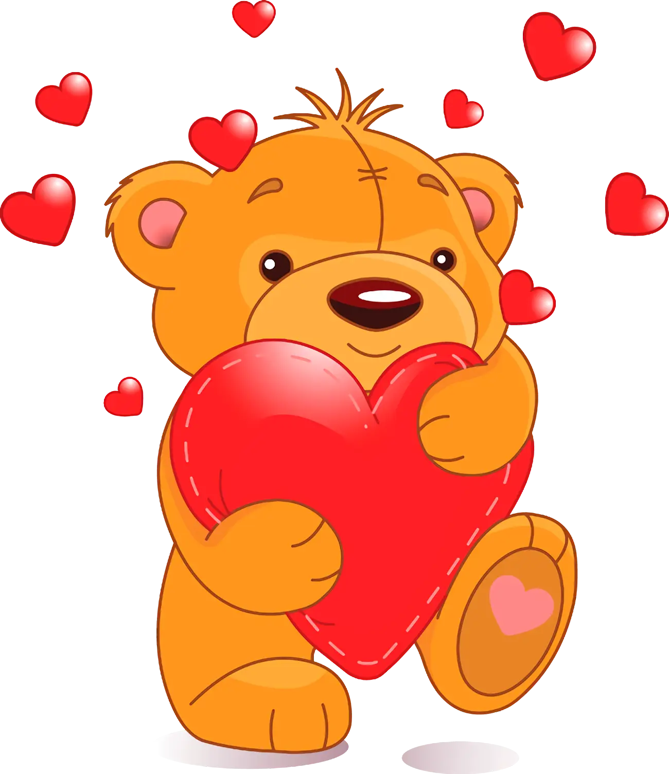 Teddy Bear with Heart for Valentine's Day