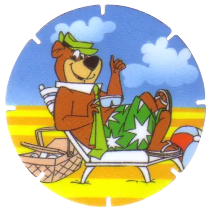 Yogi Bear Relaxing at the Beach