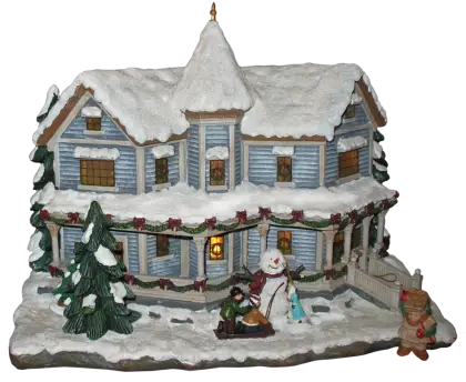 Decorative Snowy House for Christmas