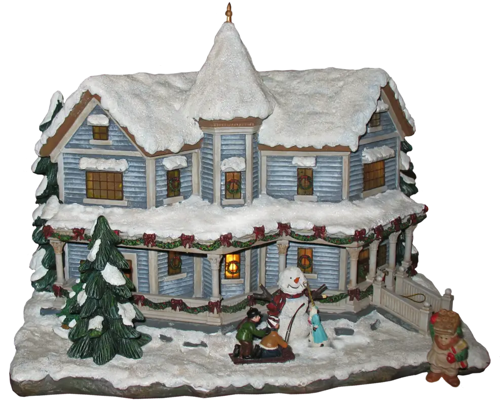 Decorative Snowy House for Christmas