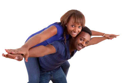 Happy Couple Posing Together