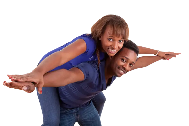 Happy Couple Posing Together