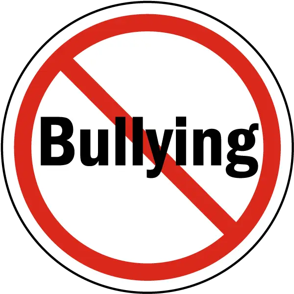 No Bullying Sign