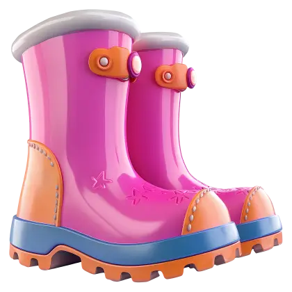 Cute Pink Rain Boots