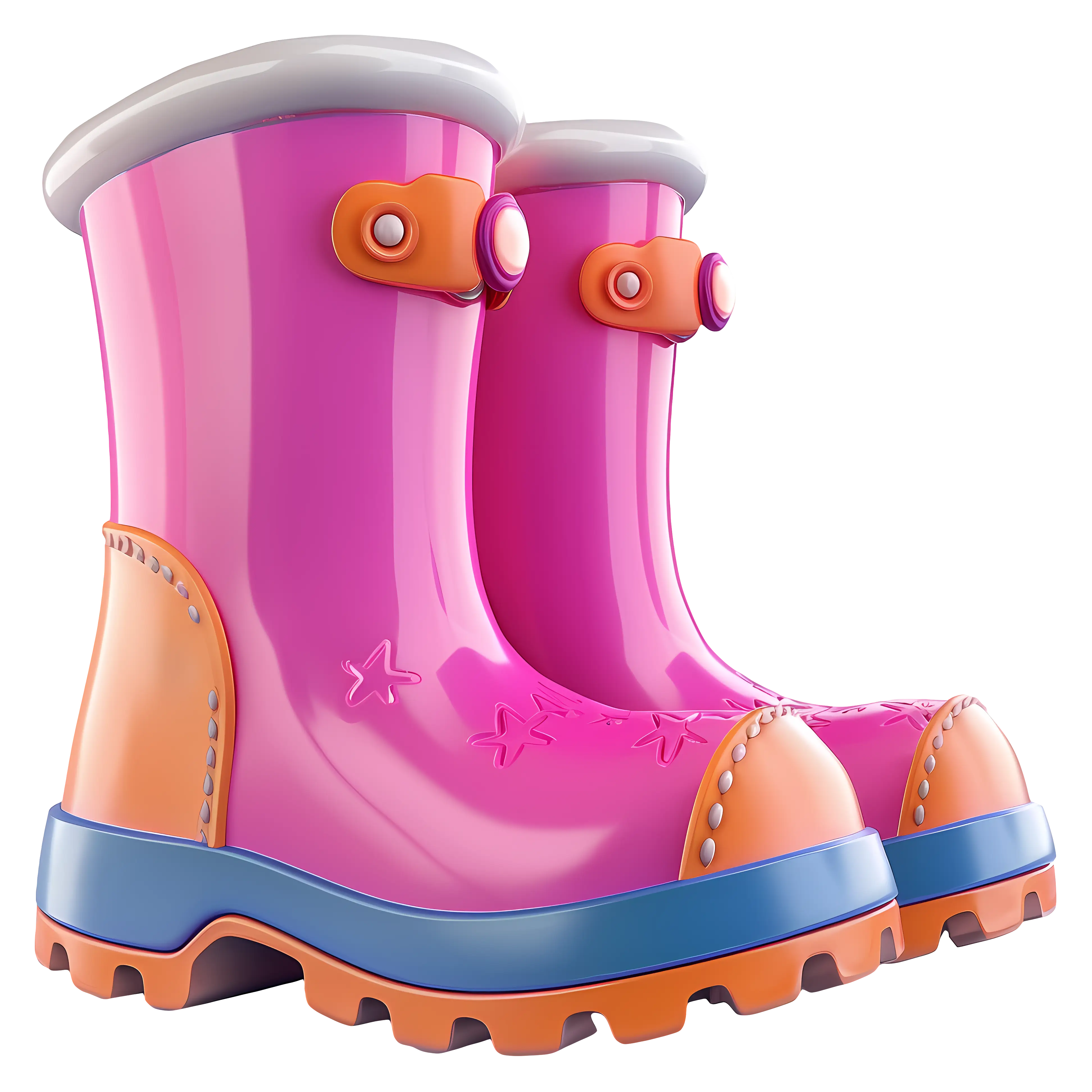 Cute Pink Rain Boots