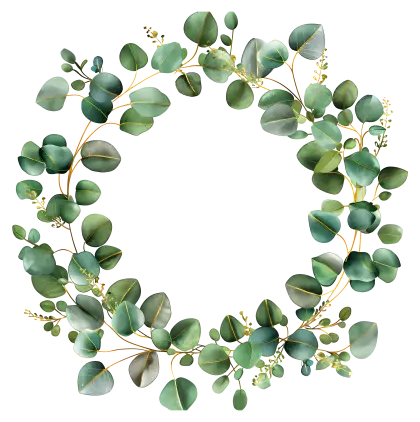 Eucalyptus Leaf Wreath for Decoration