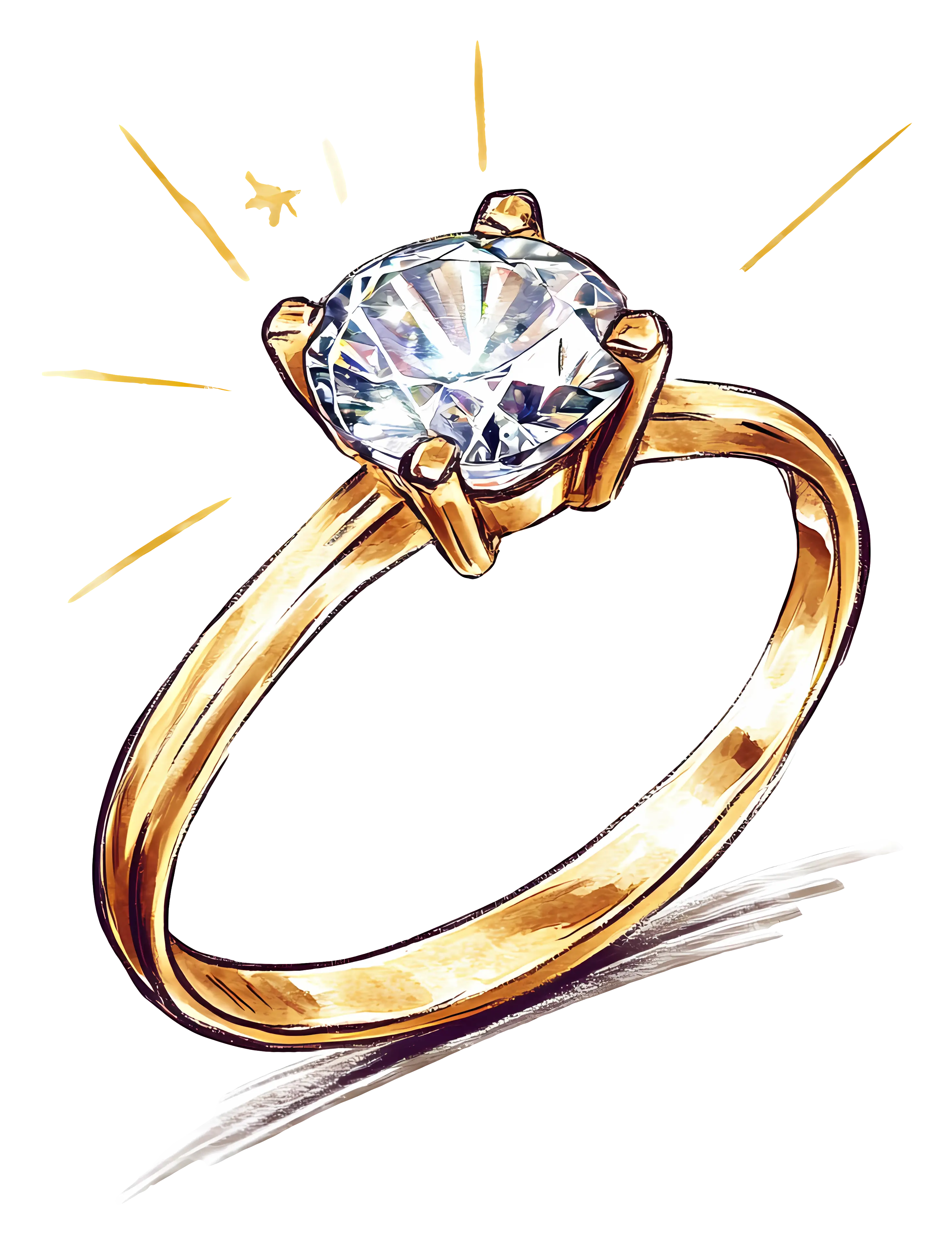 Sparkling Diamond Ring