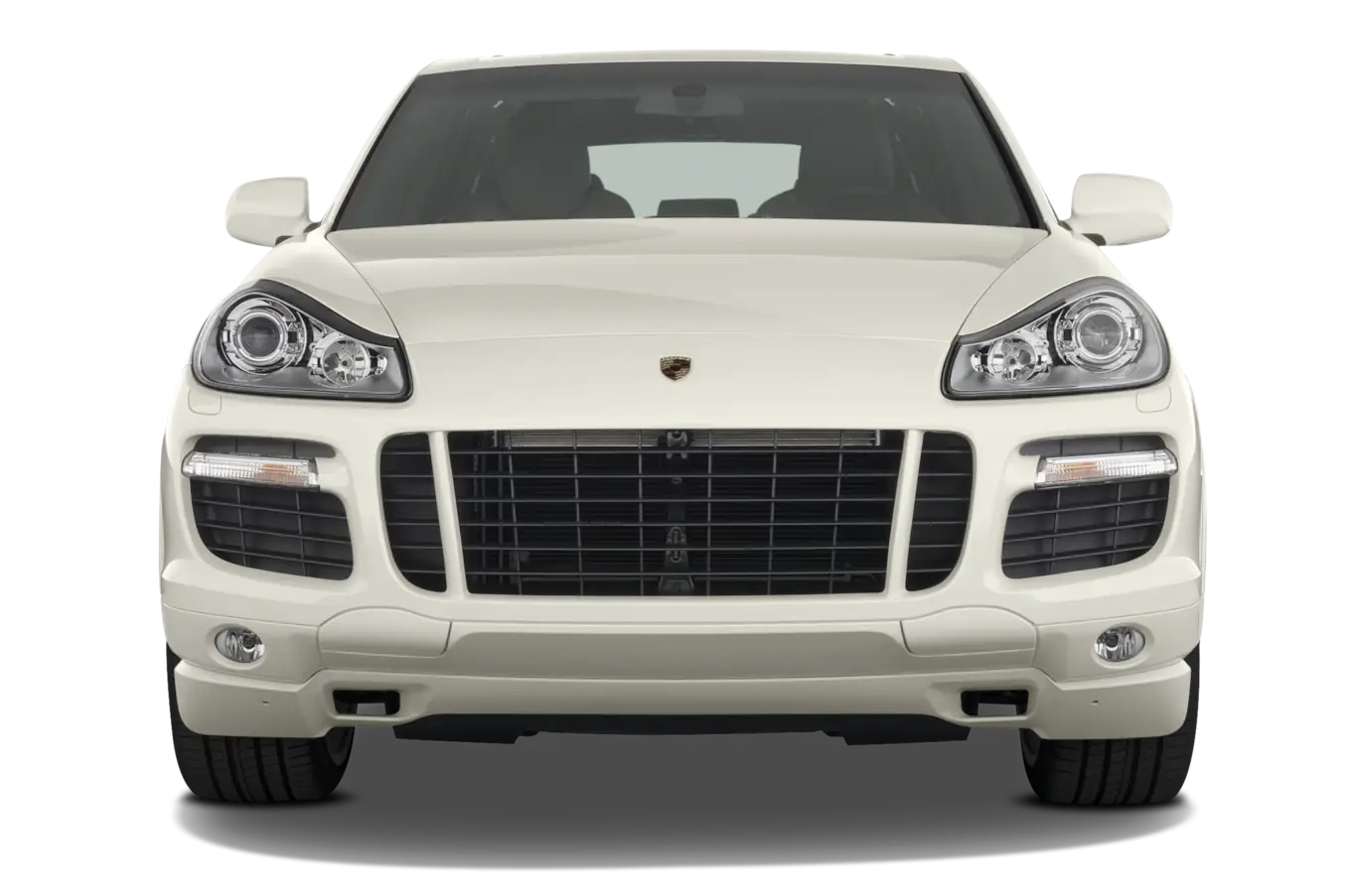 White SUV Front View Design