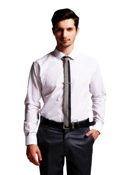 Man in Formal Attire with Tie