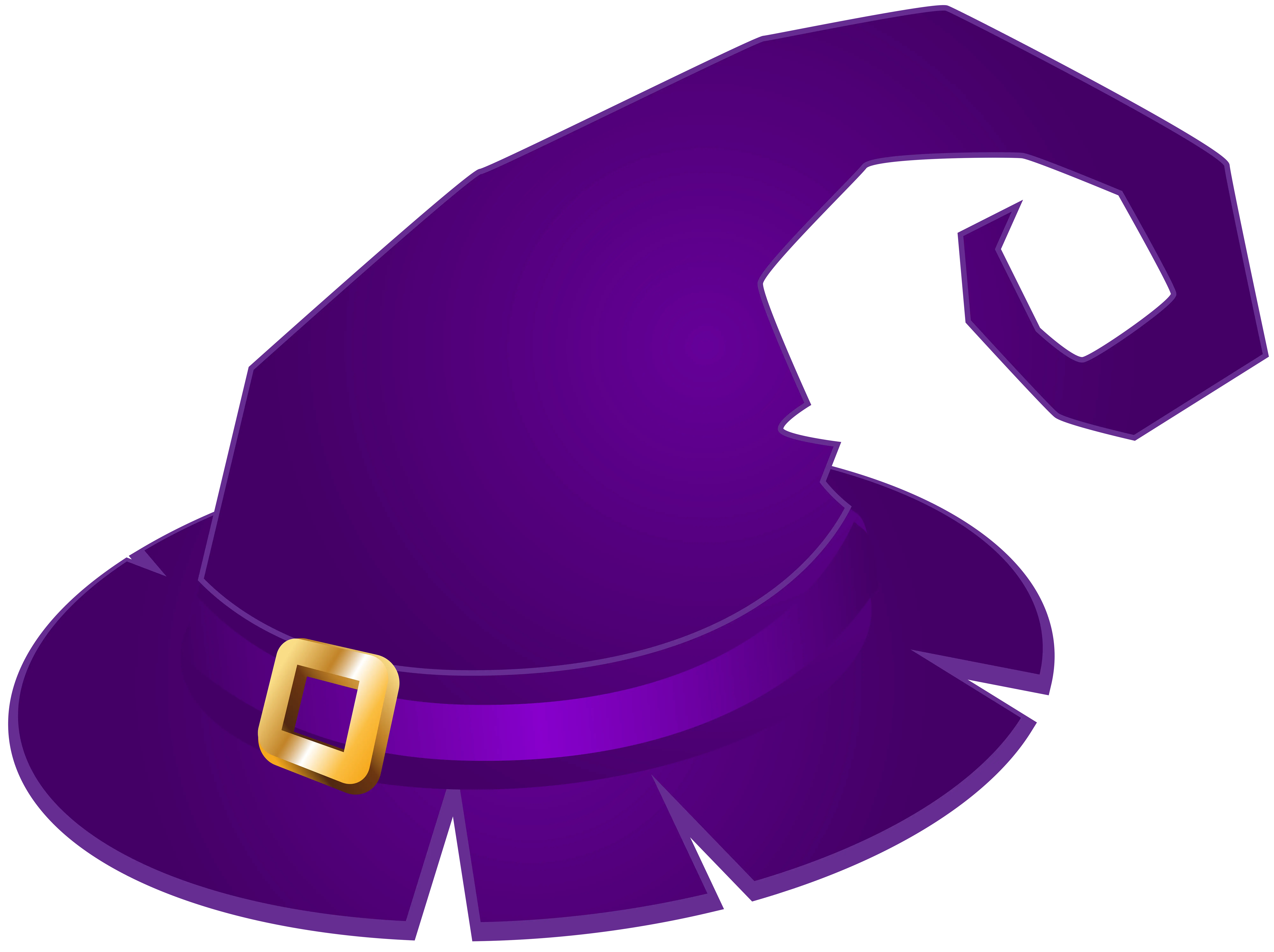 Purple Witch Hat for Halloween
