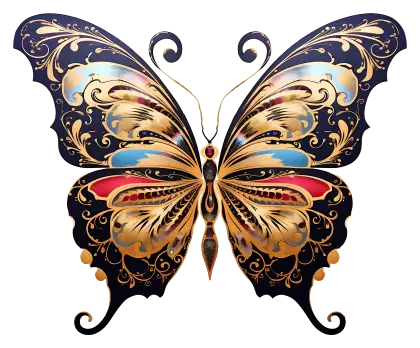 Ornate Butterfly Art
