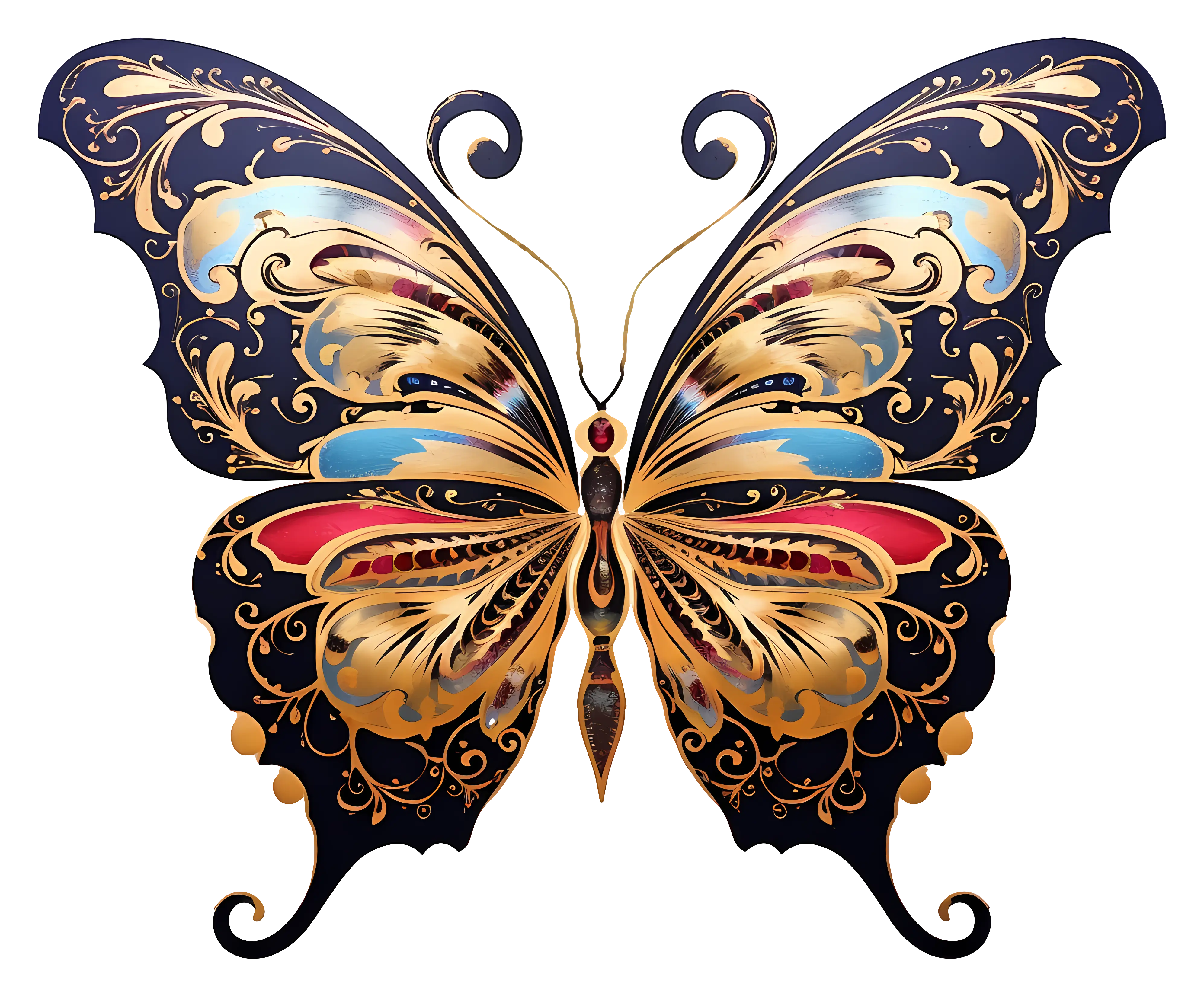Ornate Butterfly Art