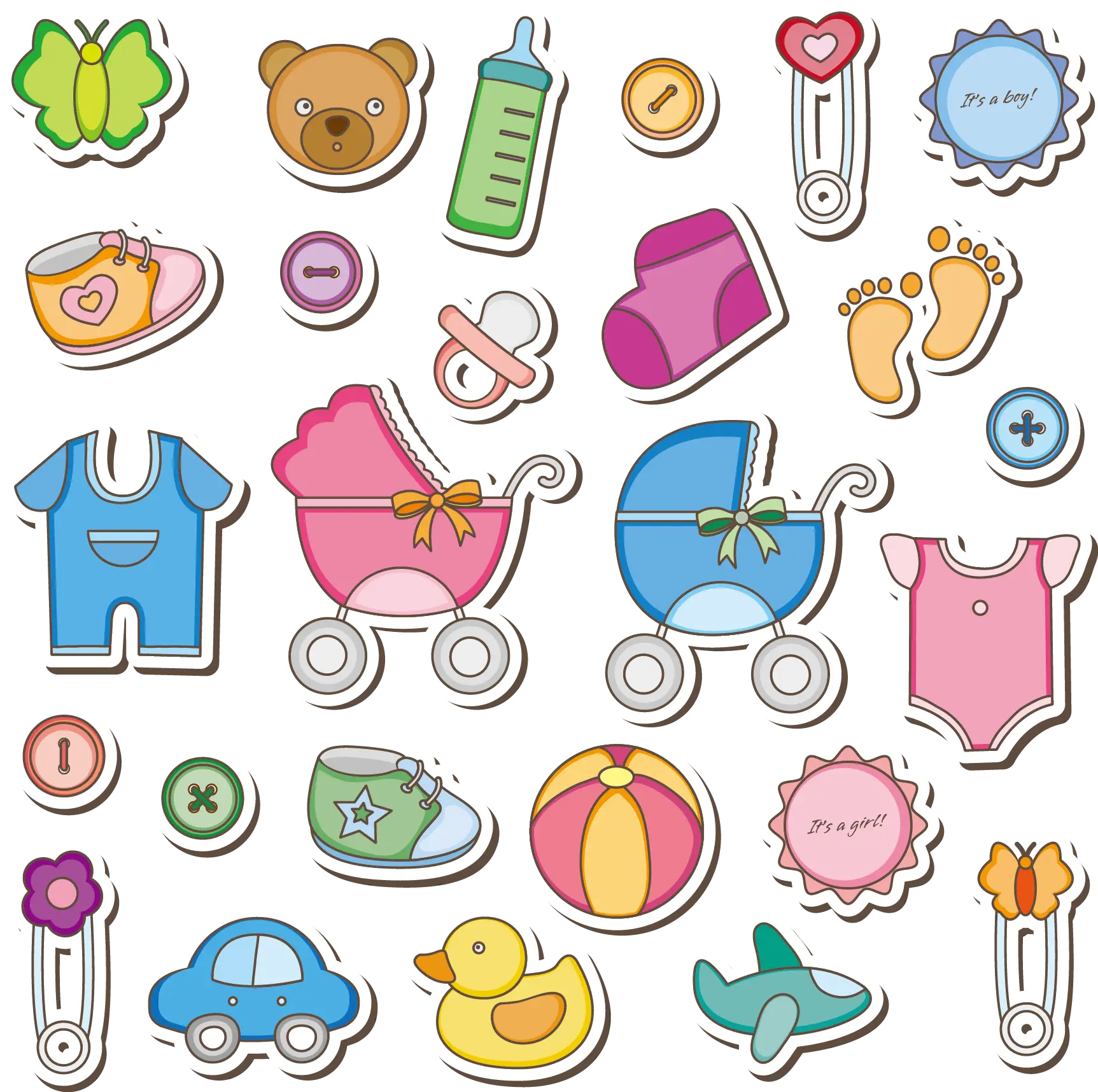 Colorful Baby Items and Accessories