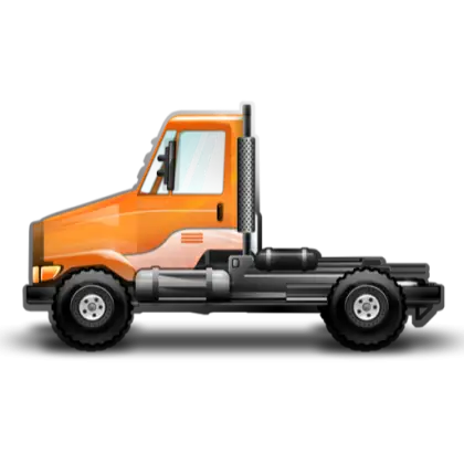 Orange Transport Truck