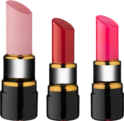 Set of Vibrant Lipsticks in Various Colors