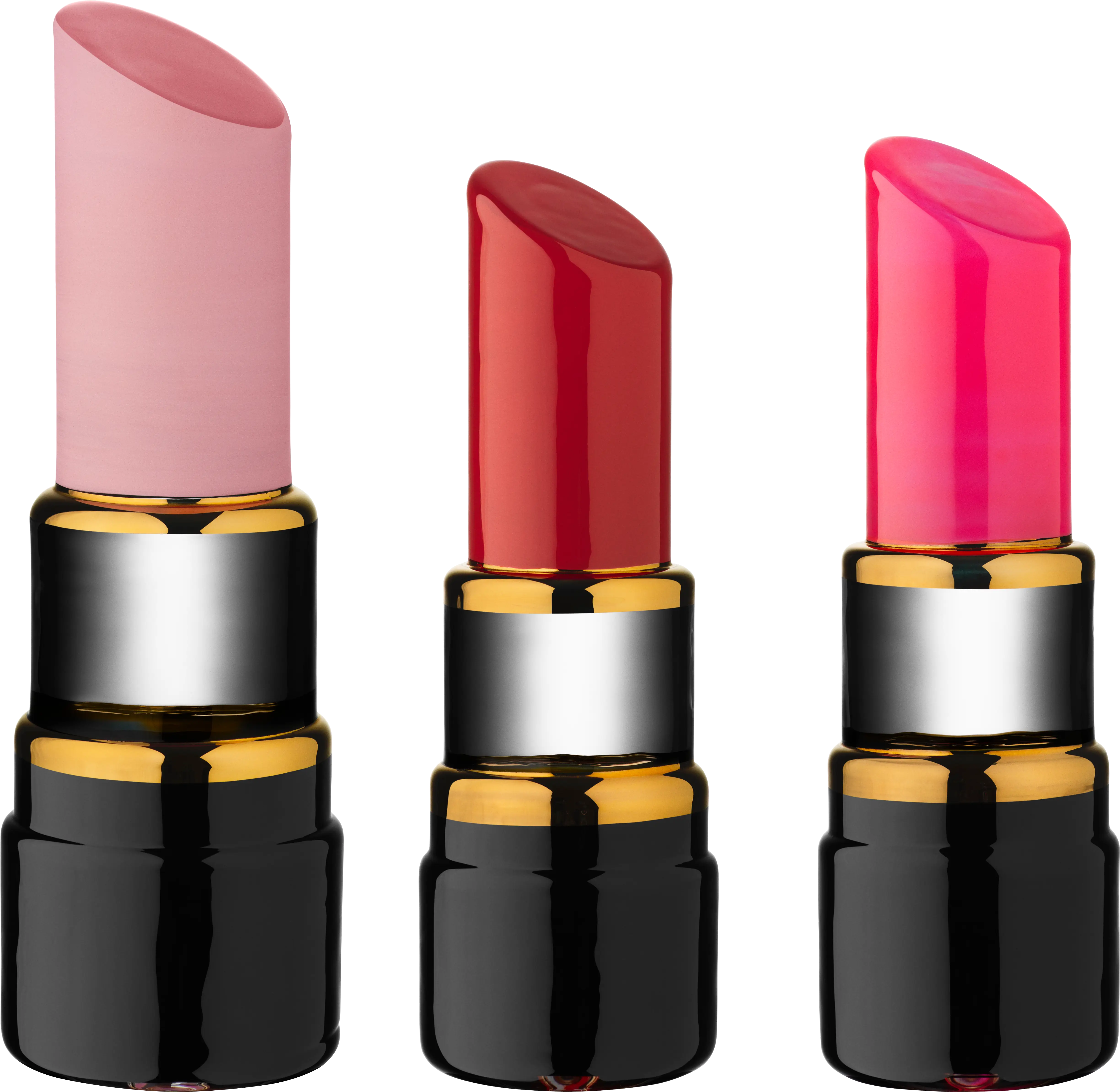 Set of Vibrant Lipsticks in Various Colors