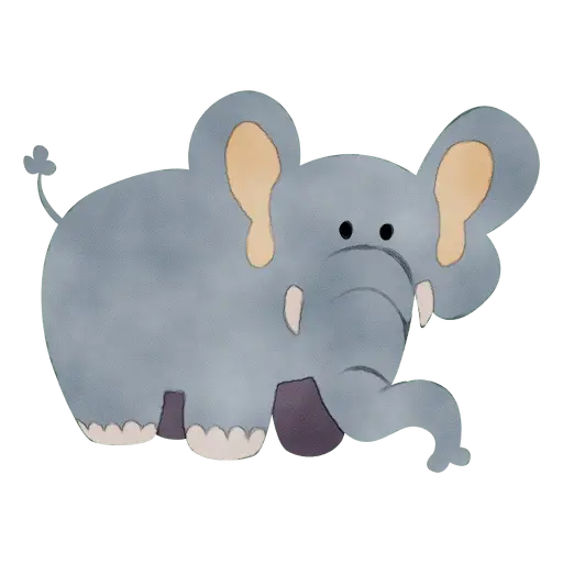 Cartoon Elephant Character Illustration