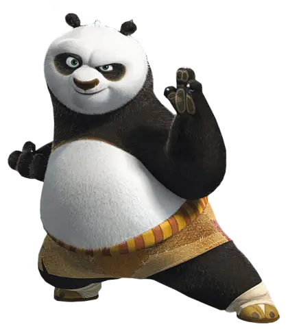 Kung Fu Panda in Action Stance