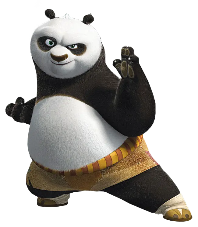 Kung Fu Panda in Action Stance
