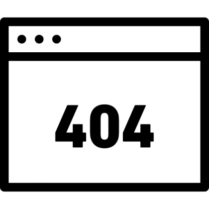 404 Error Page Icon