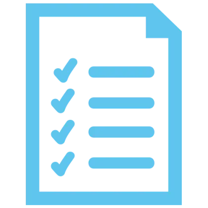 Blue Checklist Icon