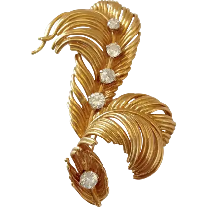 Elegant Gold Brooch