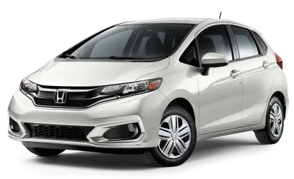 Sleek White Honda Hatchback Car