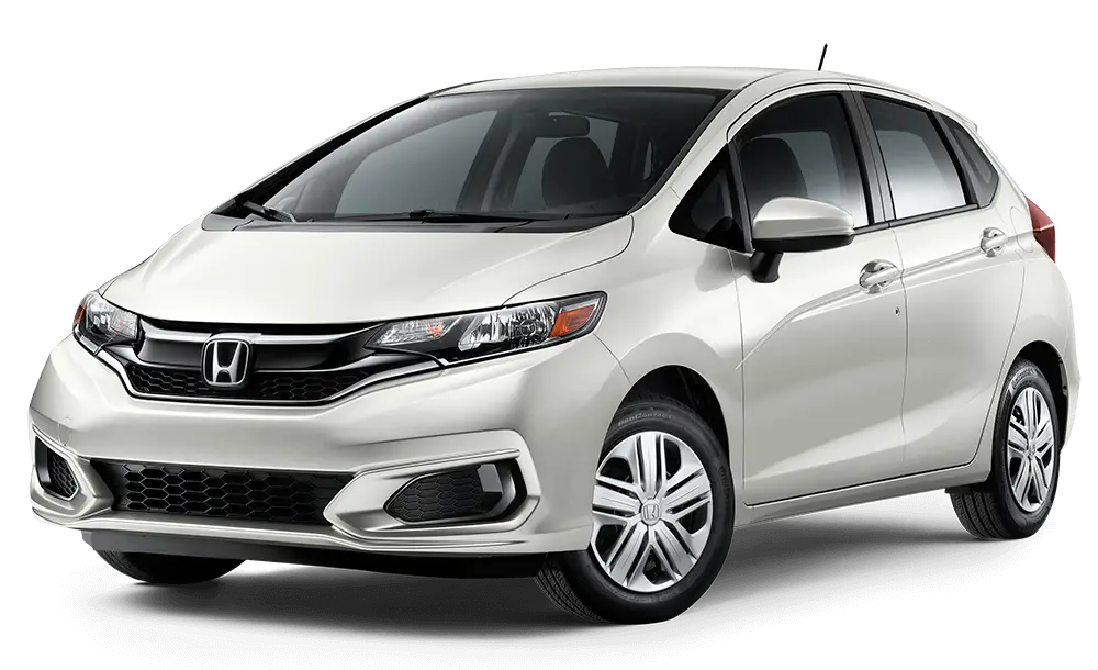 Sleek White Honda Hatchback Car