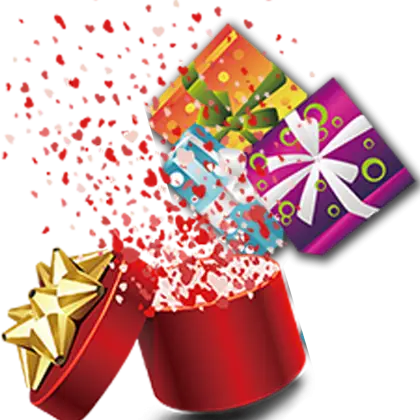 Colorful Gift Boxes with Festive Design