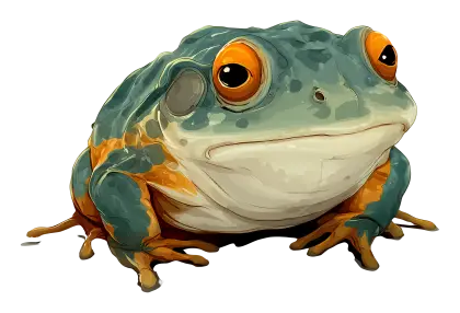 Colorful Frog with Big Eyes