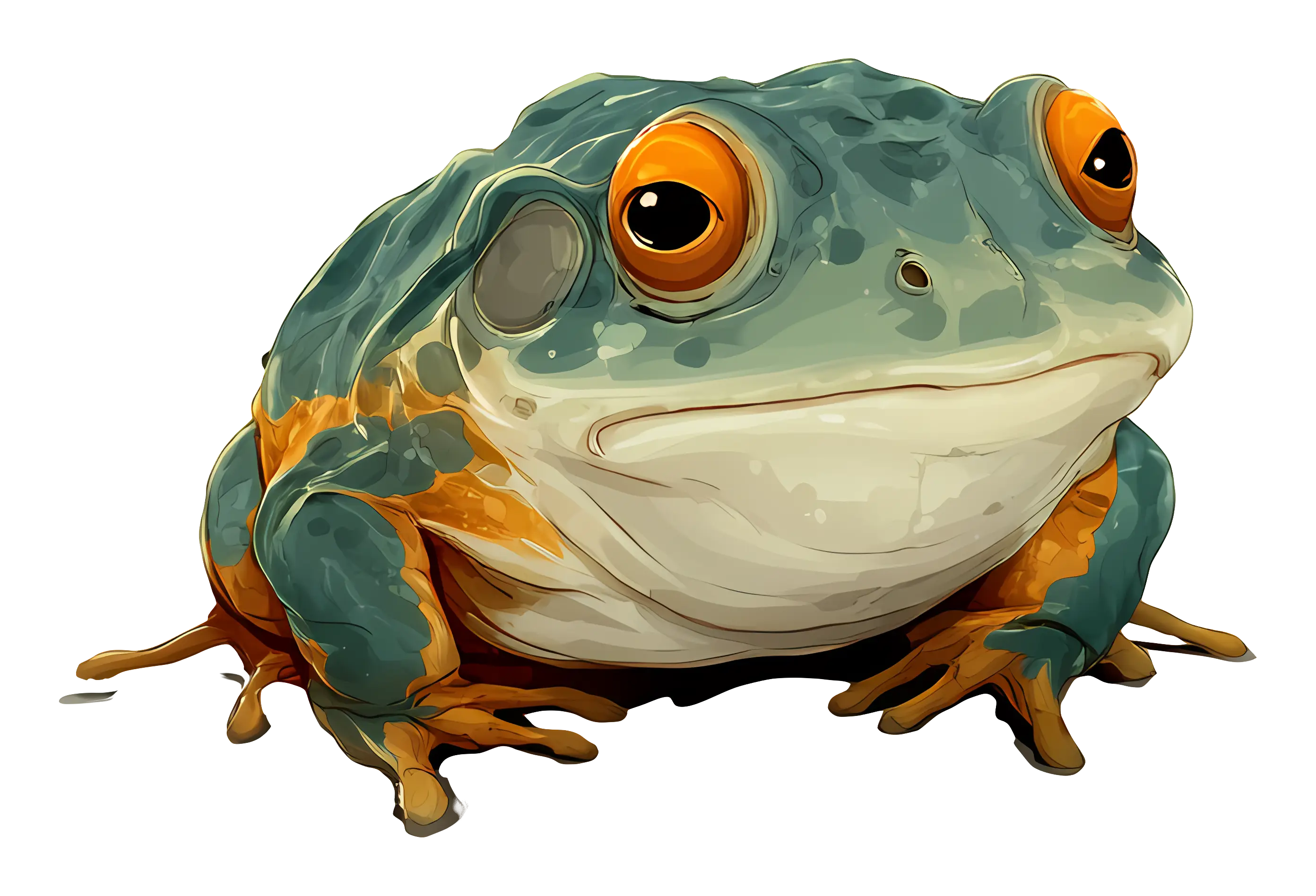 Colorful Frog with Big Eyes