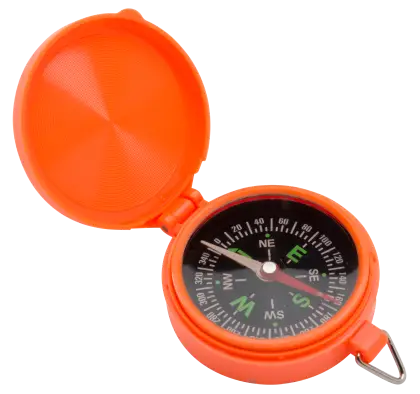 Orange Compass for Navigation