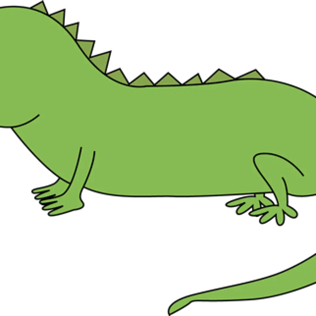 Green Cartoon Lizard Illustration