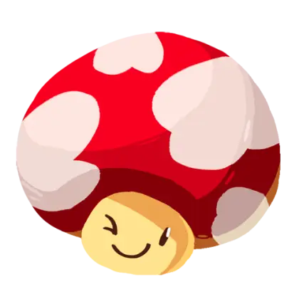 Smiling Cartoon Mushroom Illustration