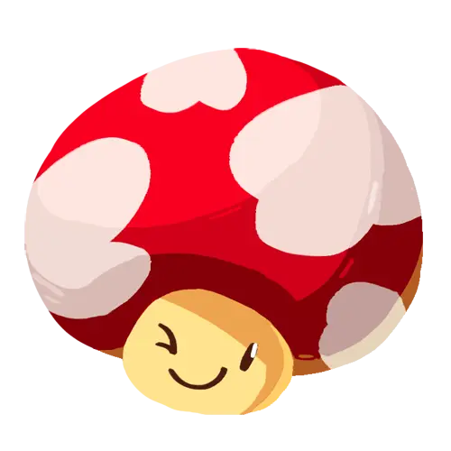 Smiling Cartoon Mushroom Illustration