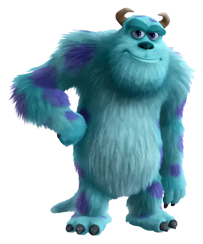 Friendly Blue Monster Character