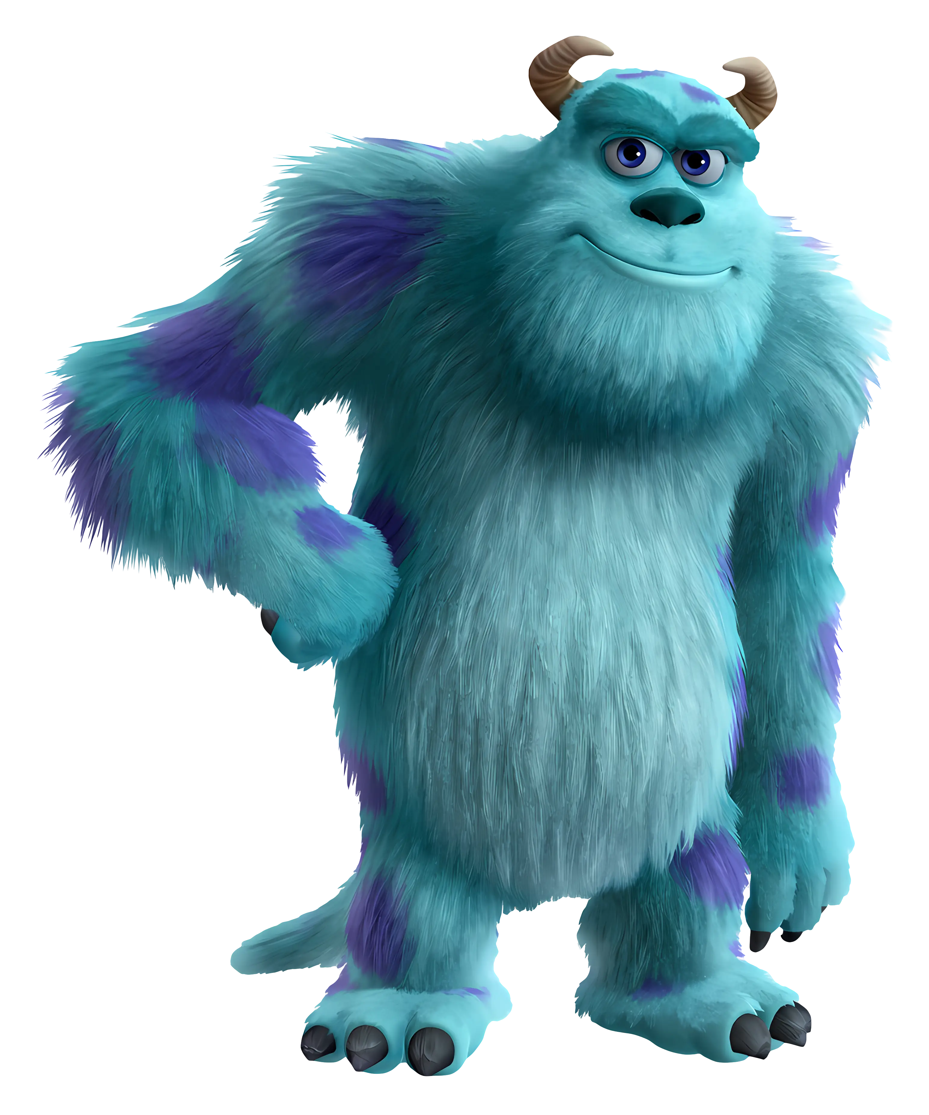 Friendly Blue Monster Character