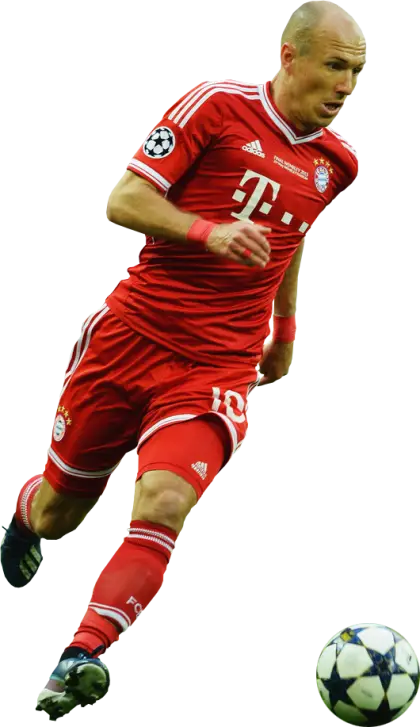 Soccer Player in Red Action Pose