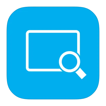 Magnifying Glass and Screen Icon